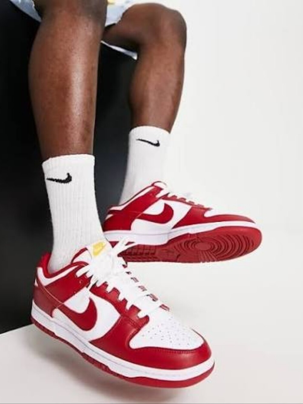 NWOT Nike Dunk Low Sp White University Red St. John's Mens Sz. 7 SN# CU1727-100